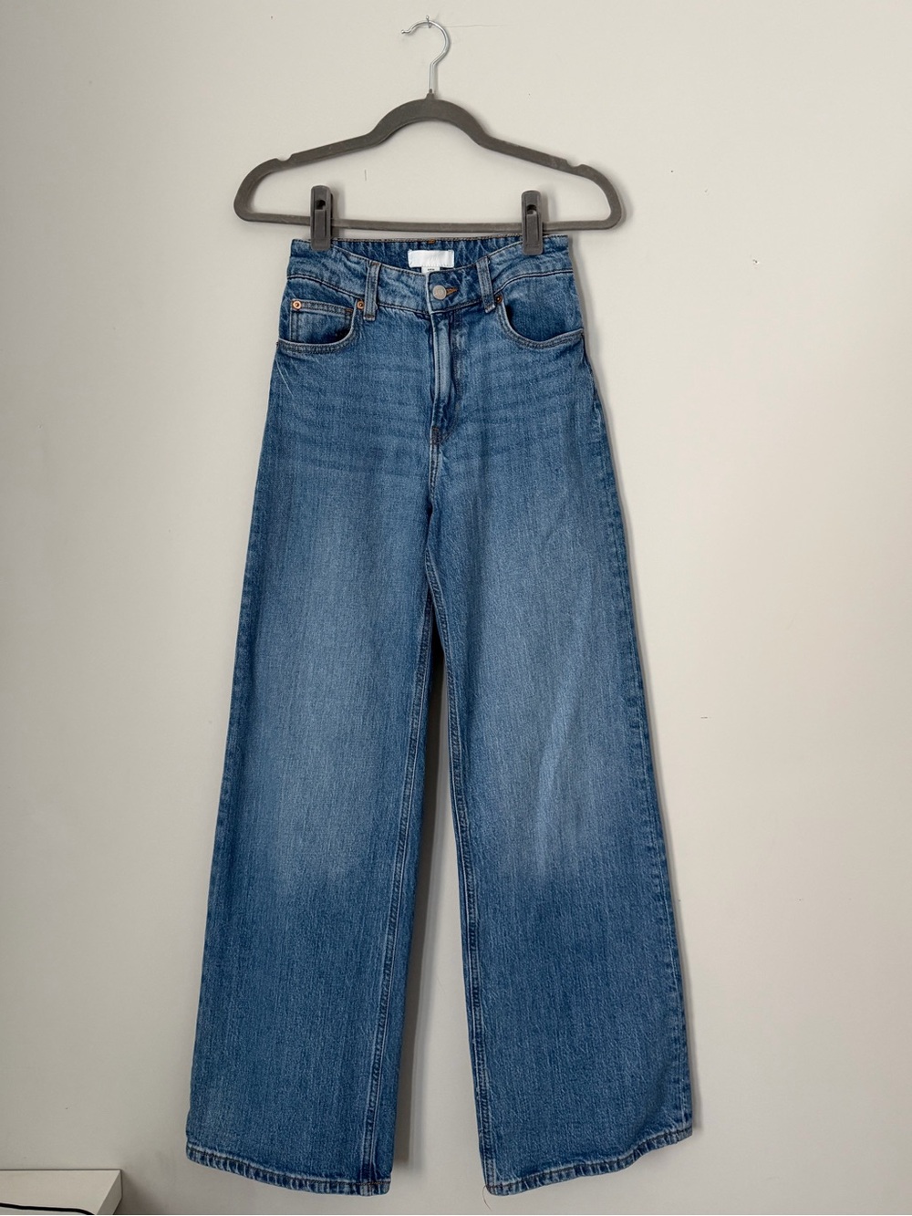 H&M High-Rise Wide-Leg Jeans